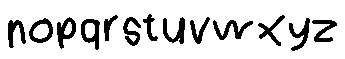 Noodlescript Medium Font LOWERCASE