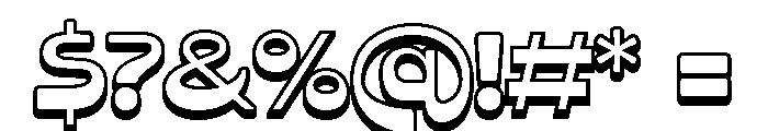 Noods Soup Extrude Font OTHER CHARS