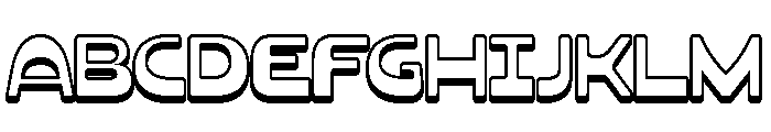 Noods Soup Extrude Font UPPERCASE