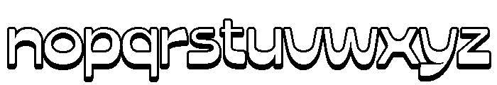 Noods Soup Extrude Font LOWERCASE