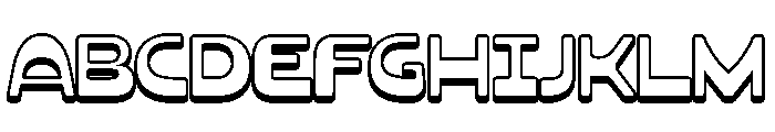 NoodsSoup-Extrude Font UPPERCASE