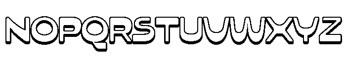 NoodsSoup-Extrude Font UPPERCASE