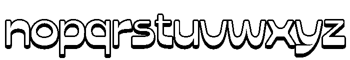 NoodsSoup-Extrude Font LOWERCASE
