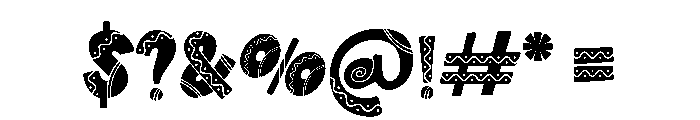 Nordic Queen Regular Font OTHER CHARS