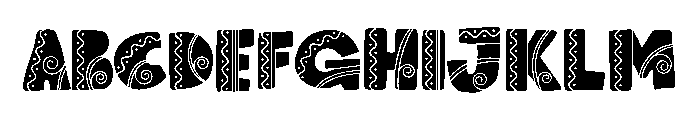 Nordic Queen Regular Font UPPERCASE
