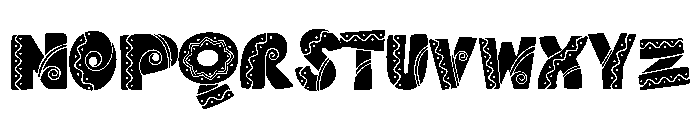 Nordic Queen Regular Font UPPERCASE