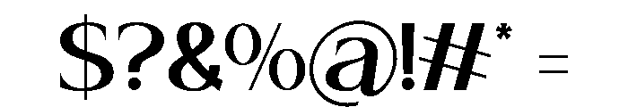 Nordica Regular Font OTHER CHARS