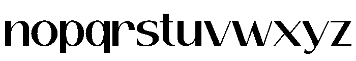 Nordica Regular Font LOWERCASE