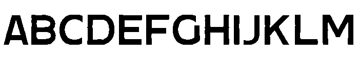 Norelia Daily Rough Sans Font UPPERCASE