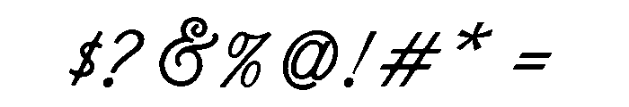 Norelia Daily Rough Script Font OTHER CHARS