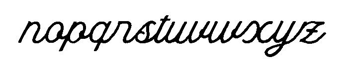 Norelia Daily Rough Script Font LOWERCASE
