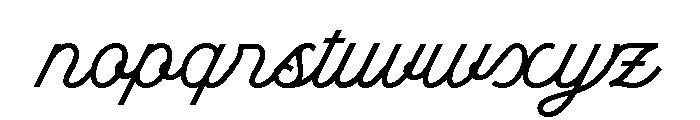 Norelia Daily Script Font LOWERCASE