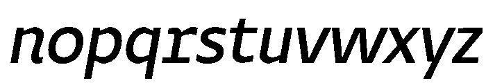 Norgiva Oblique Regular Font LOWERCASE