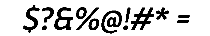 Norgiva Oblique Rounded Regular Font OTHER CHARS
