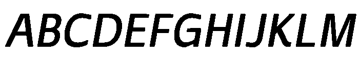 Norgiva Oblique Rounded Regular Font UPPERCASE