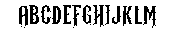 Norlack Font UPPERCASE
