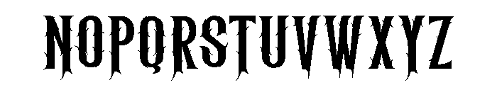 Norlack Font UPPERCASE