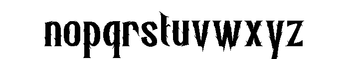 Norlack Font LOWERCASE