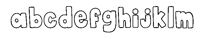 Normal Sunday Outline FONT
