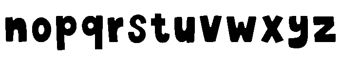 Normal Sunday Font LOWERCASE