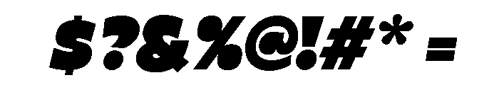 North Hype Italic Font OTHER CHARS