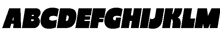 North Hype Italic Font UPPERCASE