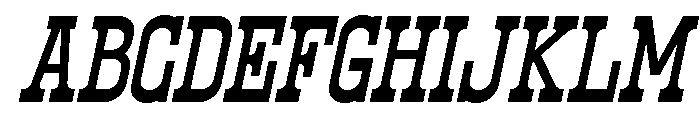 North Railway Italic Font UPPERCASE