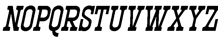 North Railway Italic Font UPPERCASE