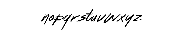 North Stroke Regular Font LOWERCASE