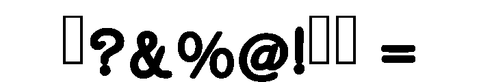 North Western Regular Font OTHER CHARS