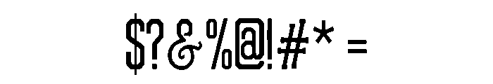 Northline Athletic Font OTHER CHARS