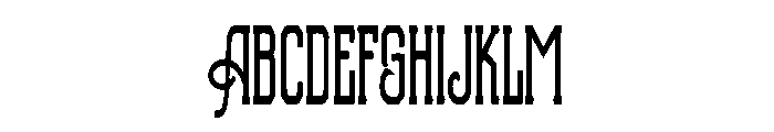 Northline Athletic Font UPPERCASE
