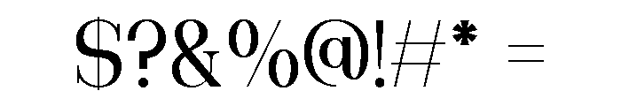 Norvele Regular Font OTHER CHARS