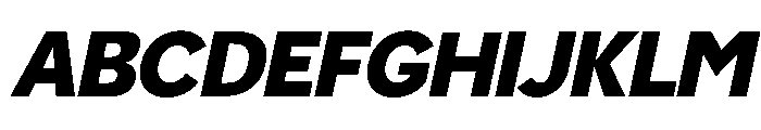 Norven Italic Font UPPERCASE