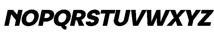 Norven Italic Font UPPERCASE