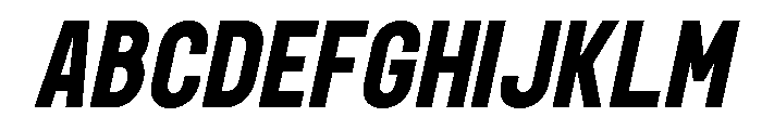 Norveza Black Italic Font UPPERCASE