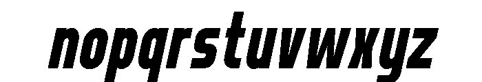 Norveza Black Italic Font LOWERCASE