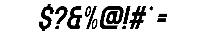 Norveza ExtraBold Italic Font OTHER CHARS