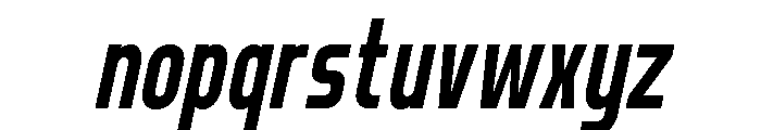 Norveza ExtraBold Italic Font LOWERCASE