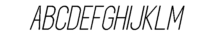Norveza Light Italic Font UPPERCASE