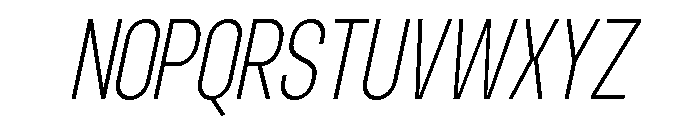 Norveza Light Italic Font UPPERCASE