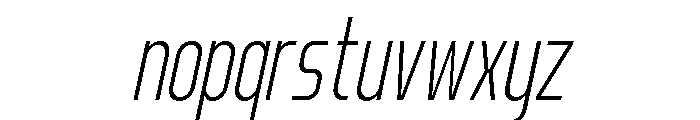 Norveza Light Italic Font LOWERCASE