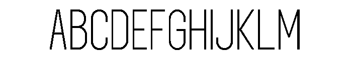 Norveza Light Font UPPERCASE