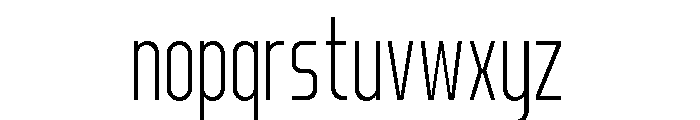 Norveza Light Font LOWERCASE