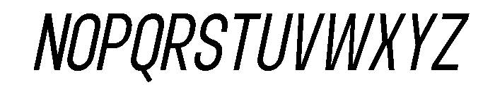 Norveza Regular Italic Font UPPERCASE