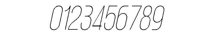 Norveza Thin Italic Font OTHER CHARS