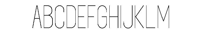 Norveza Thin Font UPPERCASE