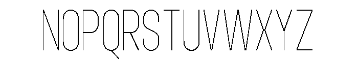 Norveza Thin Font UPPERCASE