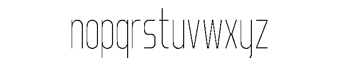 Norveza Thin Font LOWERCASE