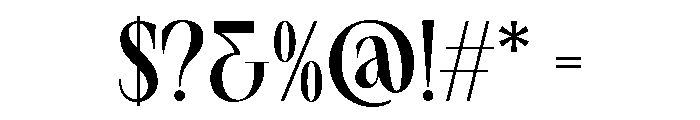 Noserta-Regular Font OTHER CHARS